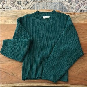 Emerald Ribbed Knit Sweater